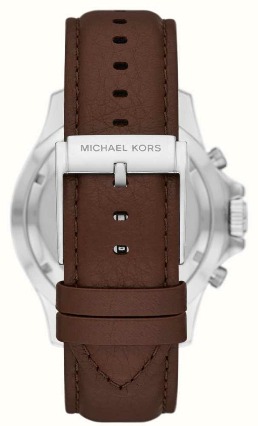 Men'S Michael Kors | Michael Kors Everest | Black Chronograph Dial | Brown Leather Strap