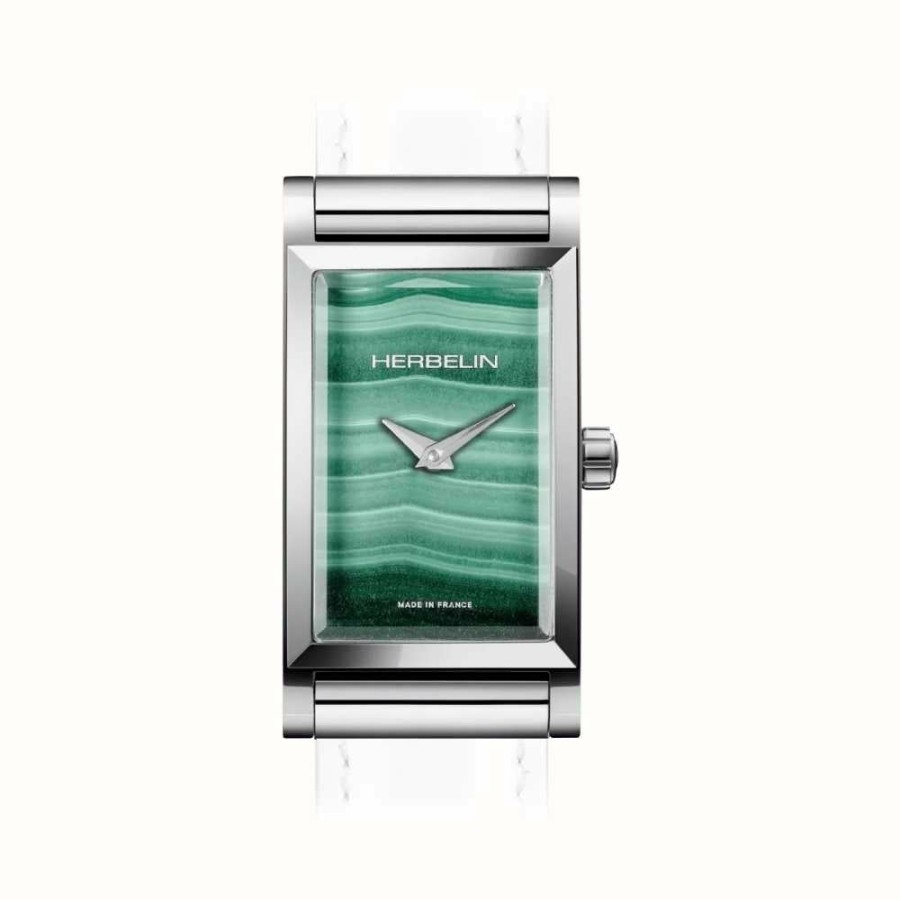 Women'S Herbelin | Herbelin Antares Watch Case - Green Malachite Dial / Stainless Steel - Case Only