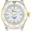 Men'S Squale | Squale 1545 White (40Mm) White Dial / White Homage Tropic Rubber