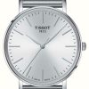 Men'S Tissot | Tissot Men'S Everytime | Silver Dial | Steel Mesh Bracelet