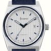 Men'S Accurist | Accurist Origin Mens | White Dial | Blue Canvas Strap