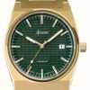 Men'S Accurist | Accurist Origin Mens | Green Dial | Gold Pvd Plated Steel Bracelet