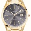 Men'S Accurist | Accurist Everyday Mens | Grey Dial | Gold Pvd Steel Bracelet