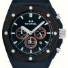 Men'S TW Steel | Tw Steel Ceo Tech World Rally Championship Chronograph (44Mm) Blue Dial / Blue Leather Strap