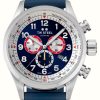 Men'S TW Steel | Tw Steel Red Bull Ampol Racing Chronograph (48Mm) Blue Dial / Dark Blue Italian Leather Racing Strap