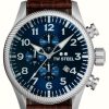 Men'S TW Steel | Tw Steel Men'S Volante | Blue Chronograph Dial | Brown Leather Strap