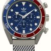 Women'S Adidas | Adidas Edition Two Chrono | Blue Dial | Steel Mesh Bracelet