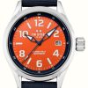 Men'S TW Steel | Tw Steel Volante World Rally Championship Special Edition (45Mm) Orange Dial / Blue Canvas Hybrid Strap