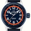 Men'S TW Steel | Tw Steel Volante World Rally Championship Special Edition (45Mm) Blue Dial / Blue Canvas Hybrid Strap