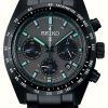 Men'S Seiko | Seiko Prospex Black Series 'Night Speedtimer' Solar Chronograph