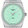 Men'S Tissot | Tissot Prx 40Mm Quartz | Green Dial | Stainless Steel Bracelet