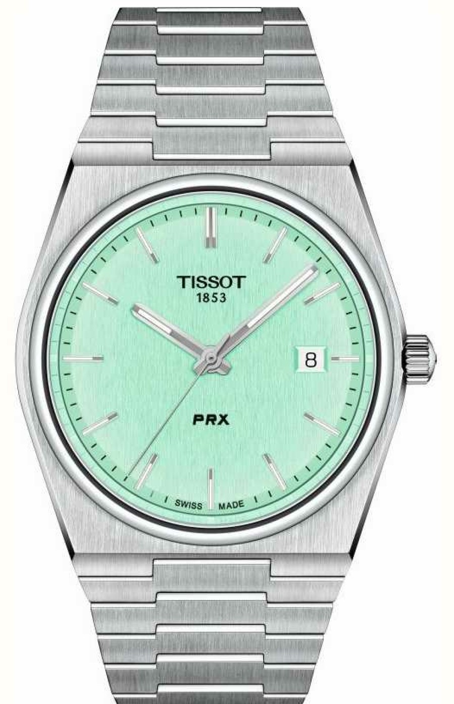 Men'S Tissot | Tissot Prx 40Mm Quartz | Green Dial | Stainless Steel Bracelet