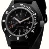 Men'S Marathon | Marathon Black Pilot'S Navigator With Date (41Mm) Us Government Ballistic Nylon Black