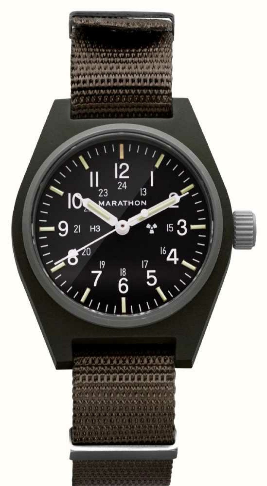 Men'S Marathon | Marathon Sage Green General Purpose Mechanical (Gpm) | Green Brown Ballistic Nylon Strap