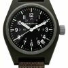 Men'S Marathon | Marathon Sage Green General Purpose Quartz With Maraglo (Gpq) | Ballistic Nylon Strap