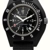 Men'S Marathon | Marathon Black Pilot'S Navigator With Date | Us Government | Ballistic Nylon Strap