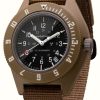 Men'S Marathon | Marathon Desert Tan Pilot'S Navigator With Date | Us Government | Ballistic Nylon Strap