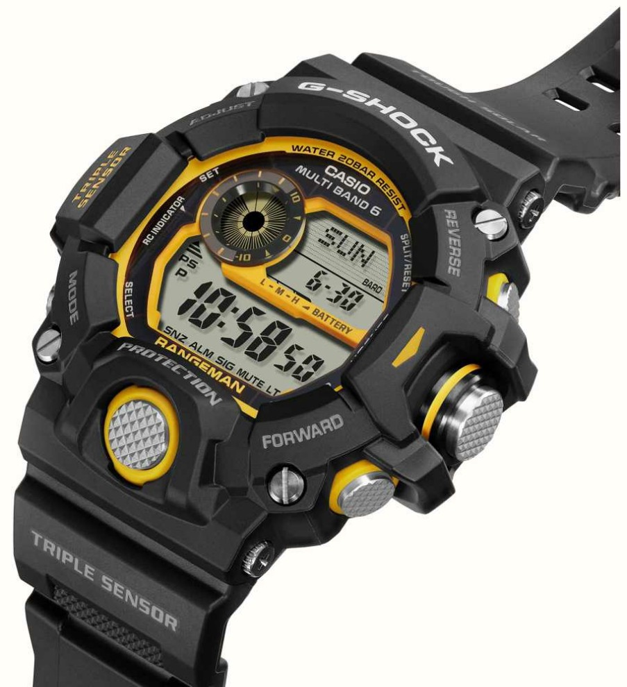 Men'S Casio | Casio G-Shock | Master Of G | Land | Rangeman | Black Resin Strap