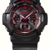 Men'S Casio | Casio G-Shock | Ignite Red Series | Black Resin Strap