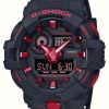 Men'S Casio | Casio G-Shock Ignite Red Series Illuminator Shock Resistant