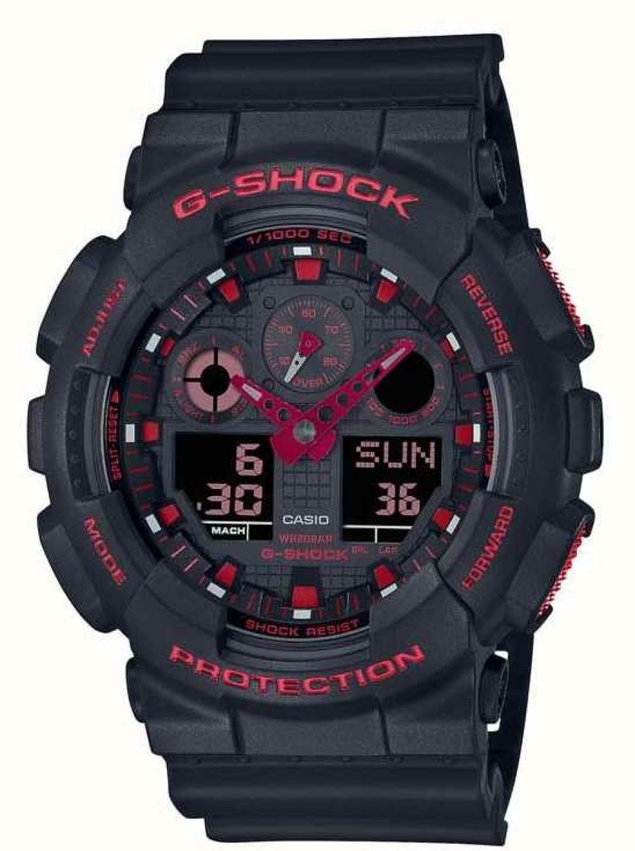 Men'S Casio | Casio G-Shock Ignite Red Series Resin Band