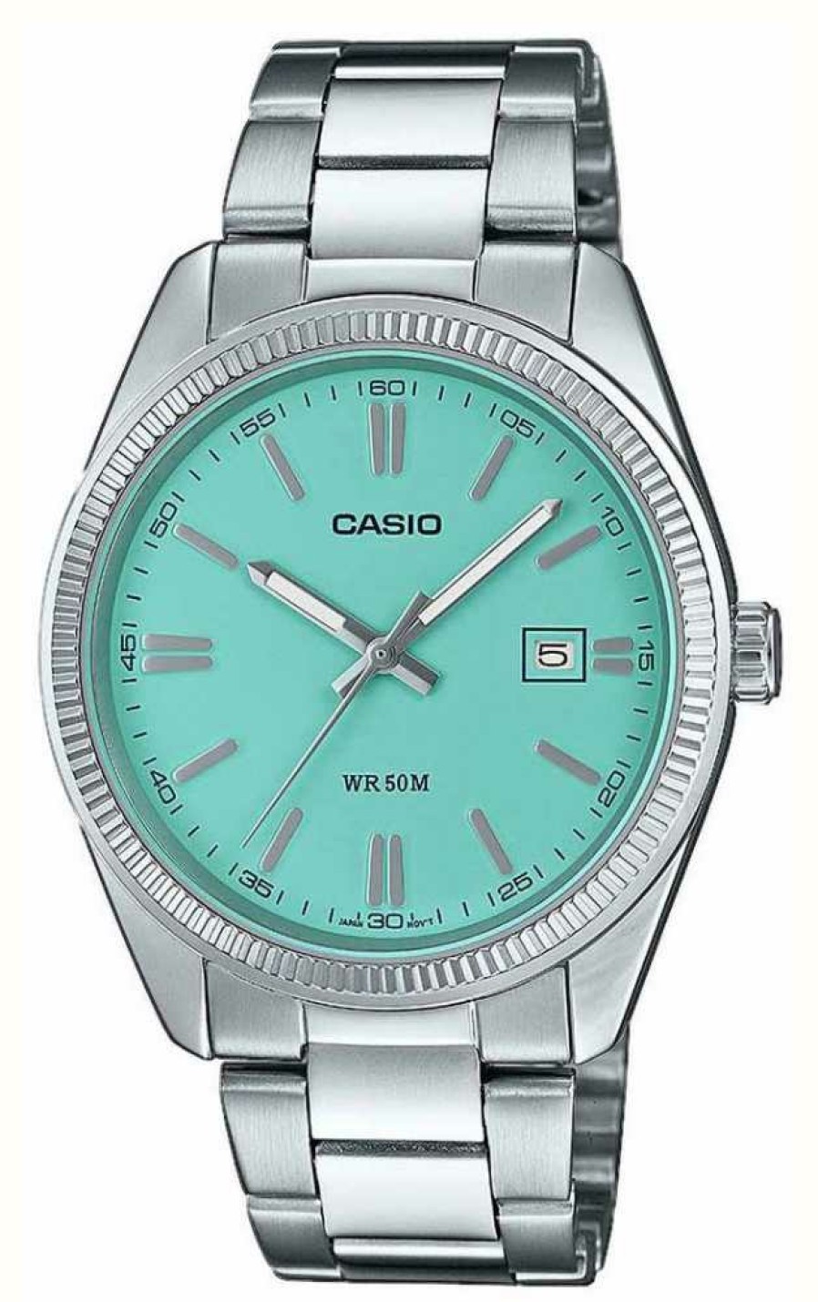 Women'S Casio | Casio Analogue Quartz Stainless Steel Blue Dial