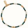 Jewelry ChloBo Jewellery | Chlobo Gold Purity Pearl & Malachite Bracelet