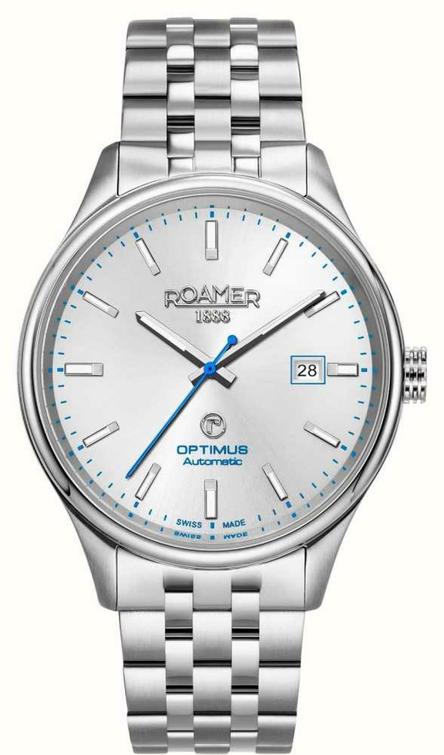 Men'S Roamer | Roamer Optimus | Automatic | Silver Dial | Stainless Steel Bracelet