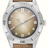 Men'S Squale | Squale Super-Squale (38Mm) Sunray Brown Dial / Brown Italian Leather Strap