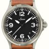 Men'S Sinn | Sinn 556 A Sports Sapphire Glass Vintage Cowhide Leather Brown Strap