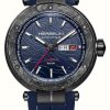 Men'S Herbelin | Herbelin Newport Carbon Titanium Automatic (43Mm) Blue Dial / Blue Rubber Strap