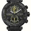 Men'S Herbelin | Herbelin Newport Carbon Titanium Automatic (46.5Mm) Black Dial / Black Rubber Strap