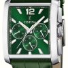 Men'S Festina | Festina Quartz Chrono (38Mm) Green Dial / Green Leather