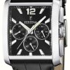 Men'S Festina | Festina Quartz Chrono (38Mm) Black Dial / Black Leather