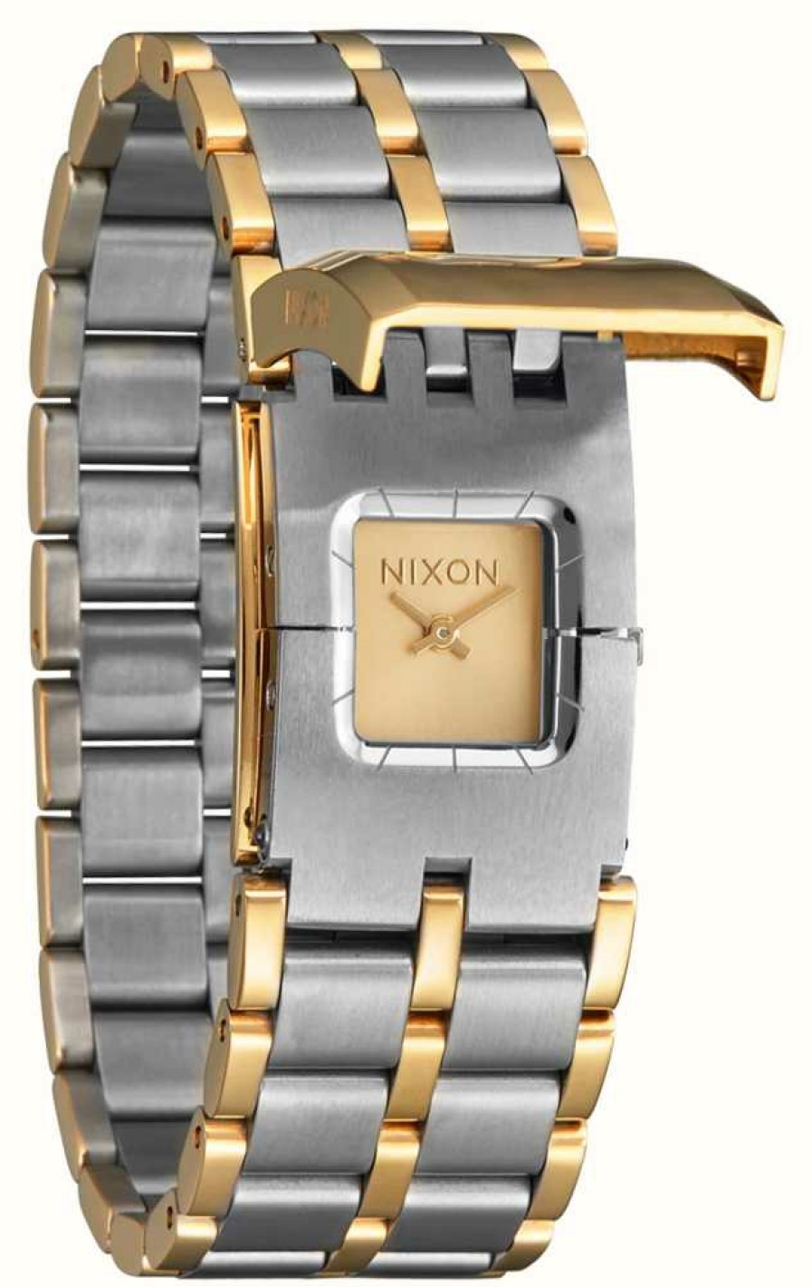 Women'S Nixon | Nixon Confidante | Gold Dial | Two-Tone Stainless Steel Bracelet