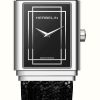 Women'S Herbelin | Herbelin Art Deco Empire Acier Black Leather