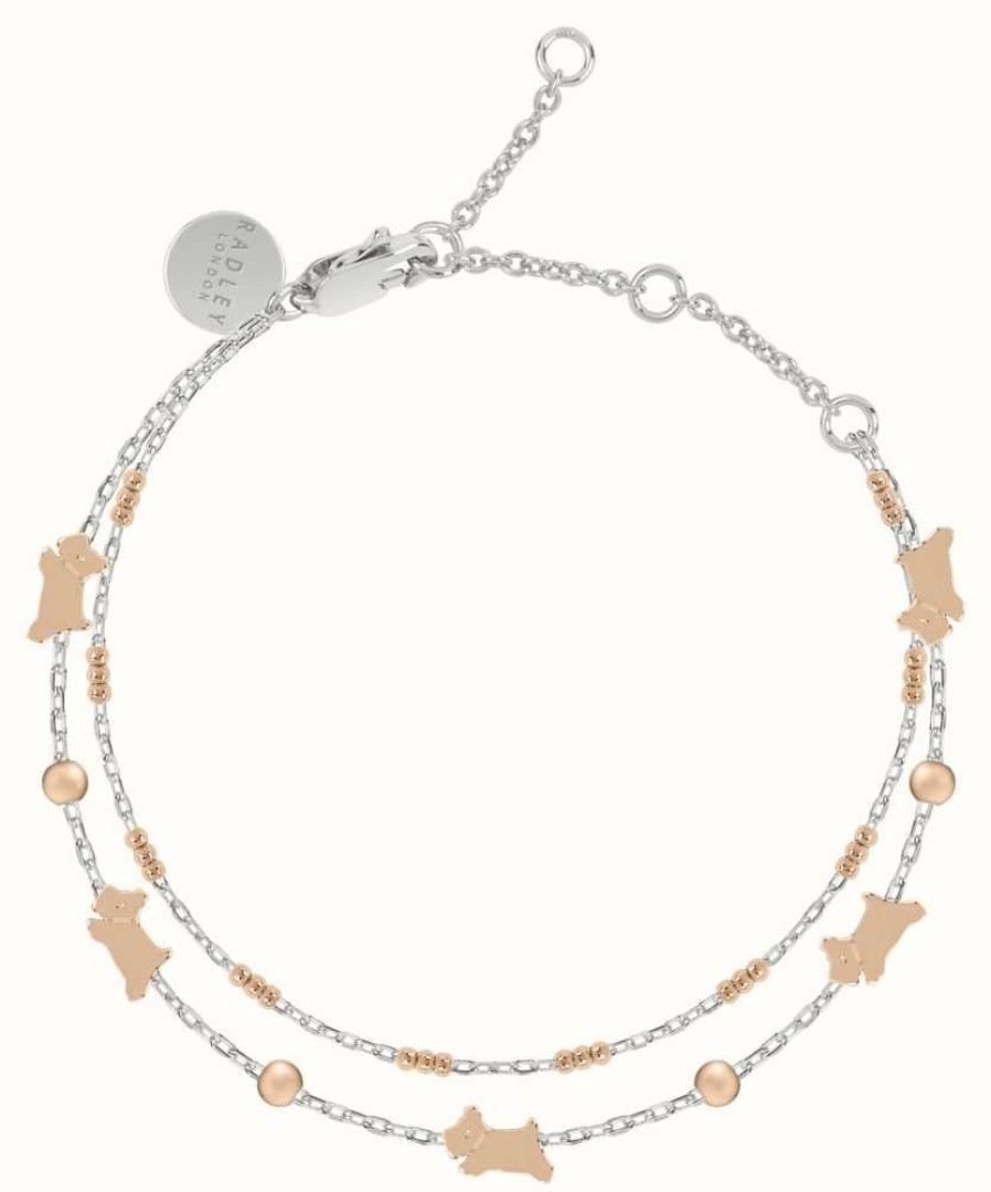 Jewelry Radley Jewellery | Radley Jewellery Double Layer Bracelet | Two Tone