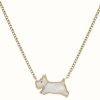 Jewelry Radley Jewellery | Radley Jewellery Necklace | Mother-Of-Pearl Dog Pendant | Gold Tone