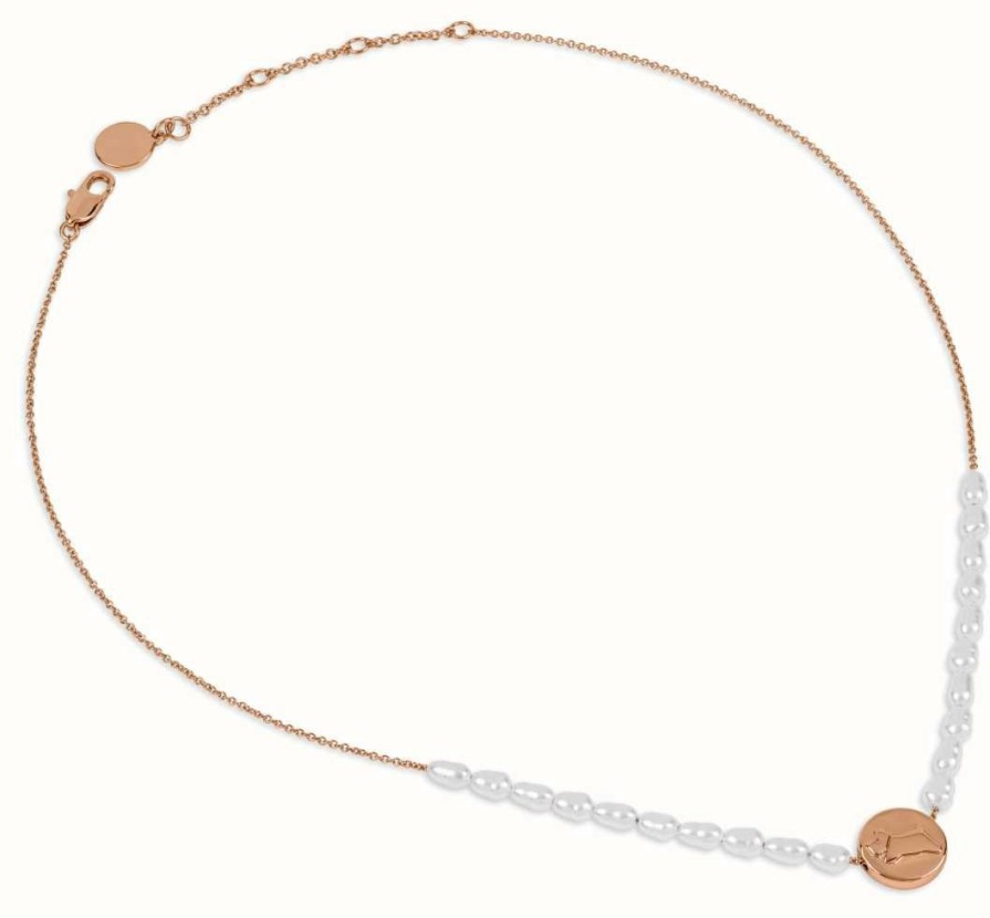 Jewelry Radley Jewellery | Radley Jewellery Provence Street Necklace | Rose Gold Tone | Pearl Beads