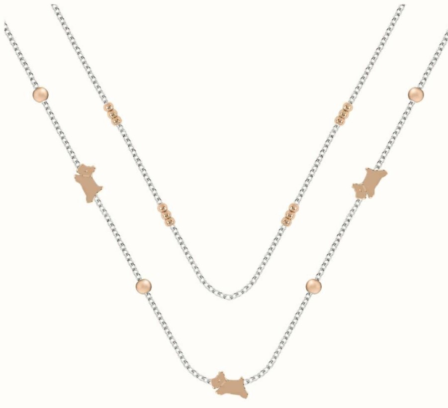 Jewelry Radley Jewellery | Radley Jewellery Double Layer Necklace | Two Tone