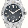 Men'S Squale | Squale Super-Squale (38Mm) Sunray Black Dial / Stainless Steel Bracelet