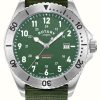 Men'S Rotary | Rotary Men'S Commando | Green Dial | Green Nato Strap