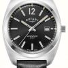 Men'S Rotary | Rotary Men'S Avenger Sport | Black Dial | Black Leather Strap