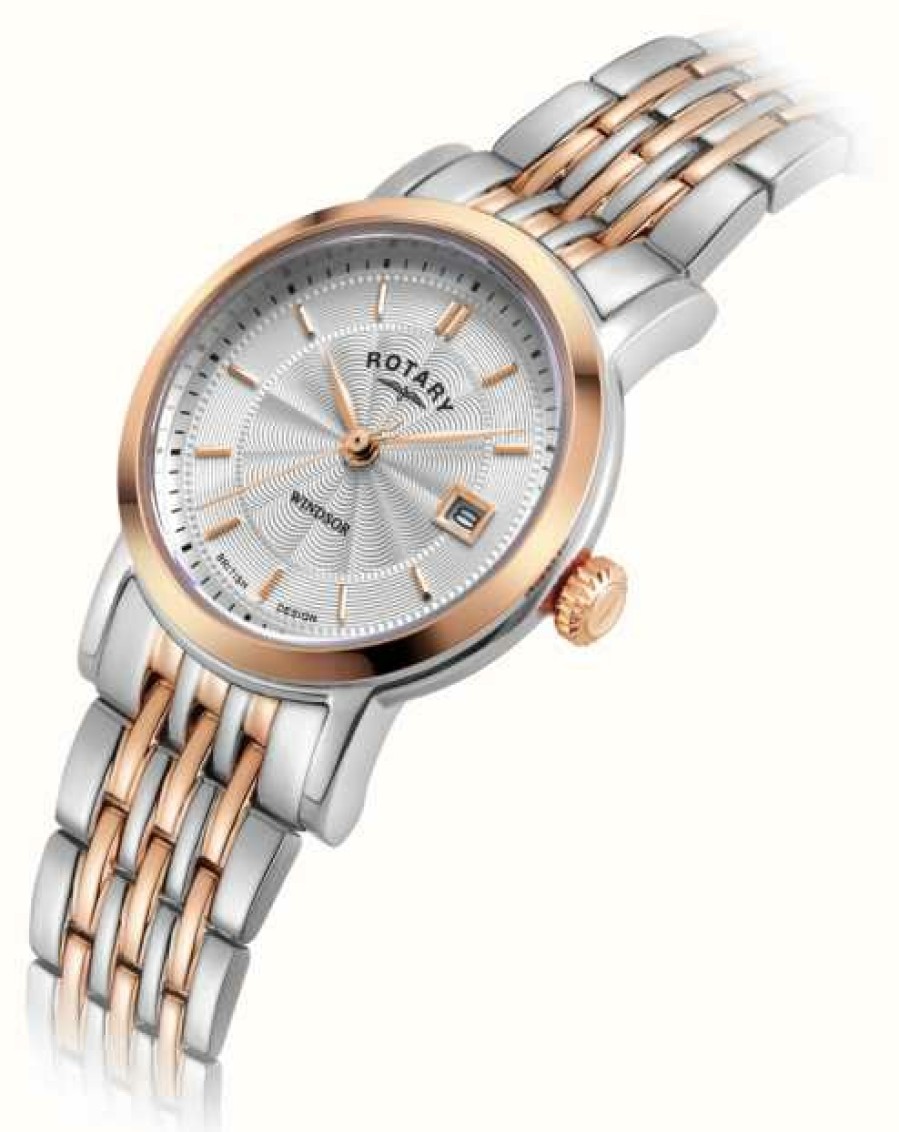 Women'S Rotary | Rotary Women'S Windsor | White Dial | Two Tone Stainless Steel Bracelet