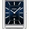 Men'S Rotary | Rotary Men'S Cambridge | Blue Rectangular Dial | Stainless Steel Bracelet