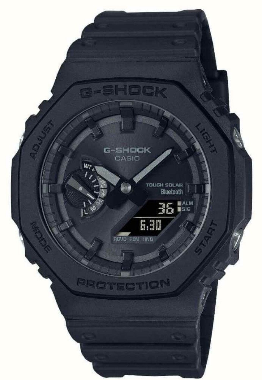 Men'S Casio | Casio G-Shock | Bluetooth | Solar 2100 Series | Black Resin Strap