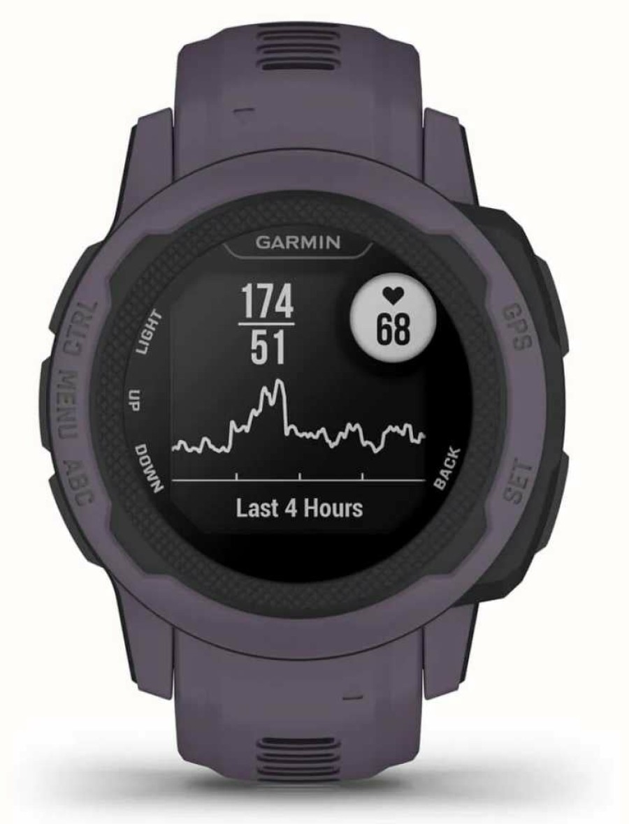 Men'S Garmin | Garmin Instinct® 2S | Deep Orchid | Silicone Strap