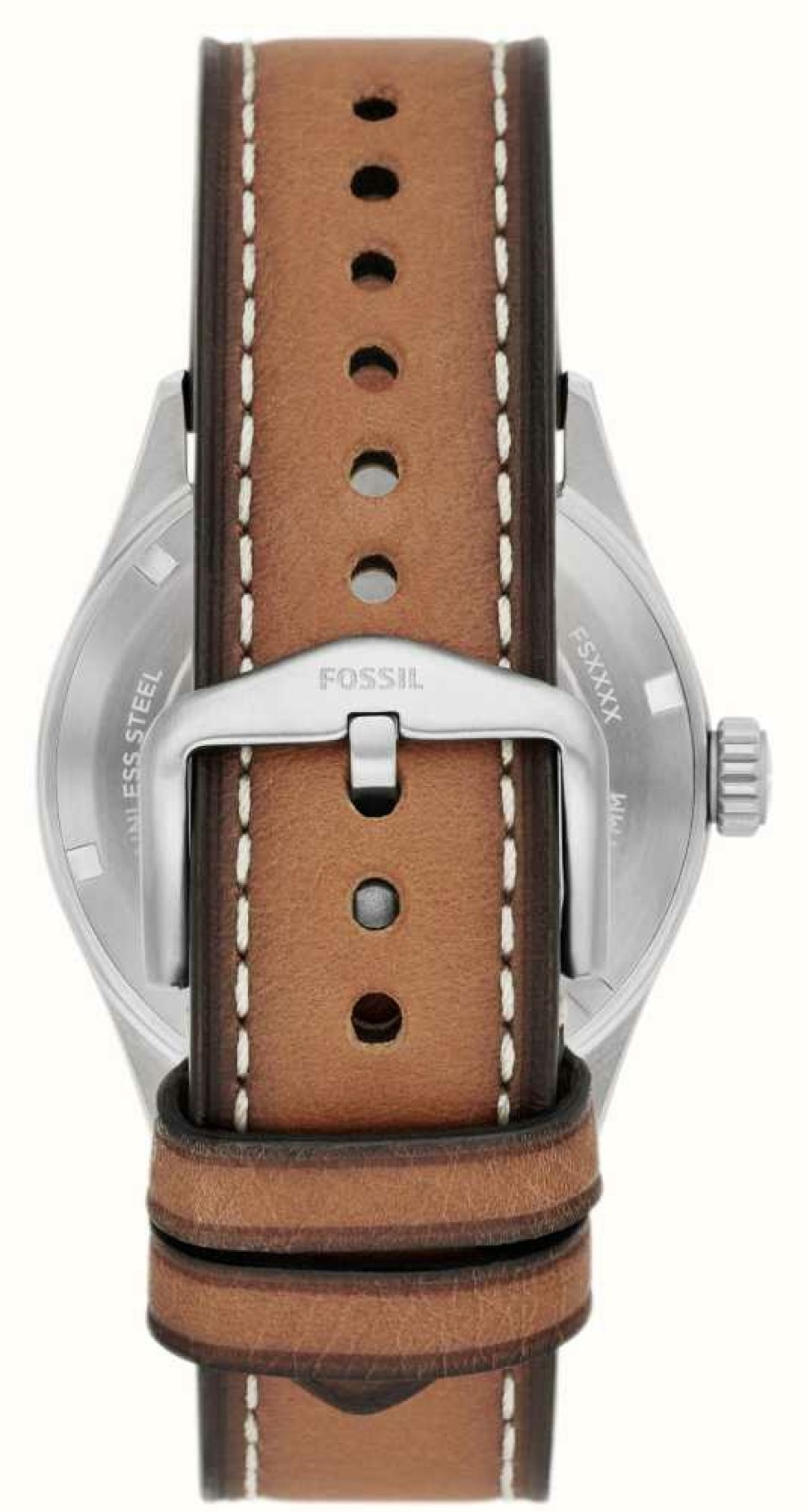 Men'S Fossil | Fossil Defender | Blue Dial | Brown Eco Leather Strap