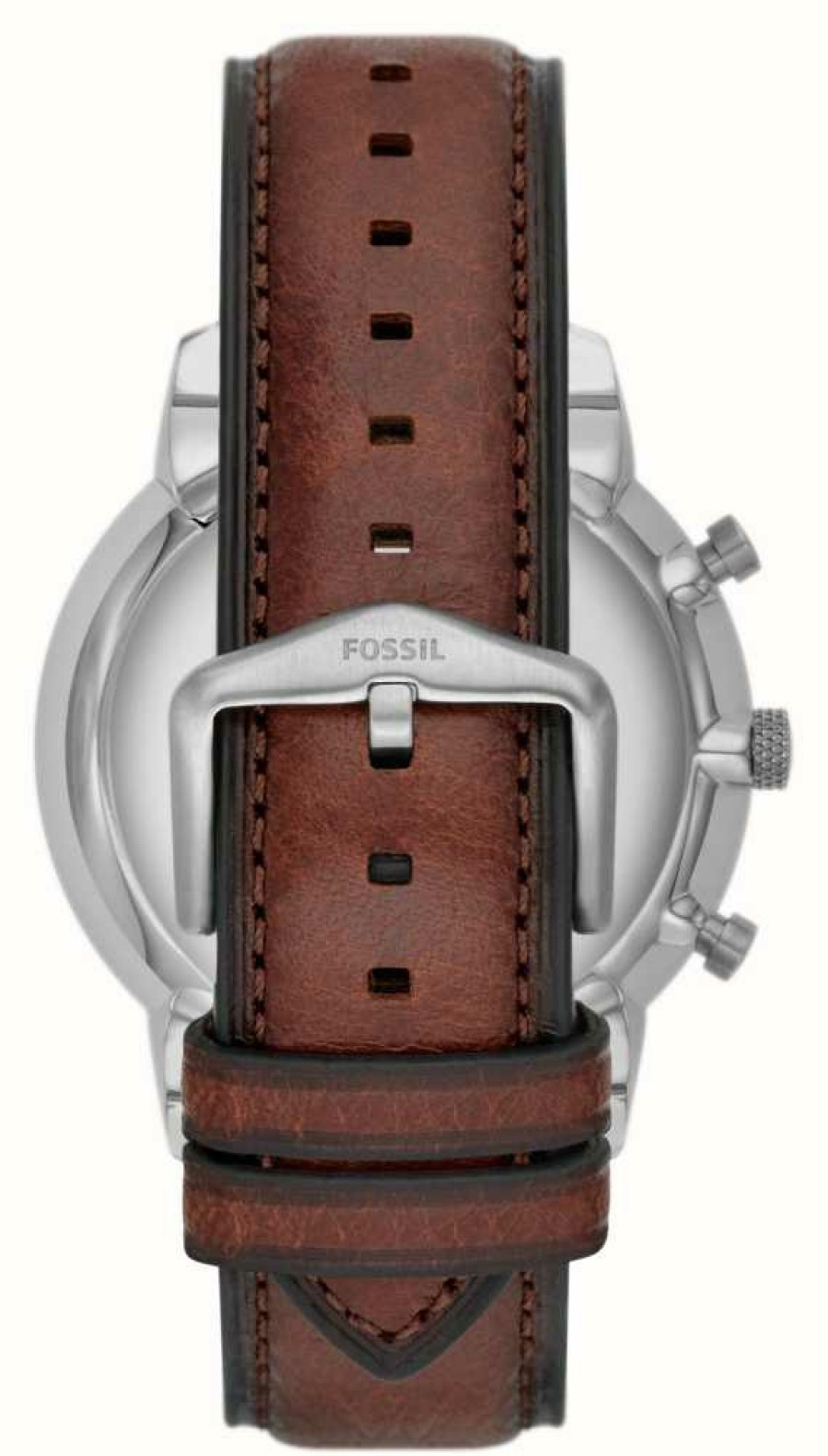 Men'S Fossil | Fossil Neutra | Rose Gold Chronograph Dial | Brown Eco Leather Strap