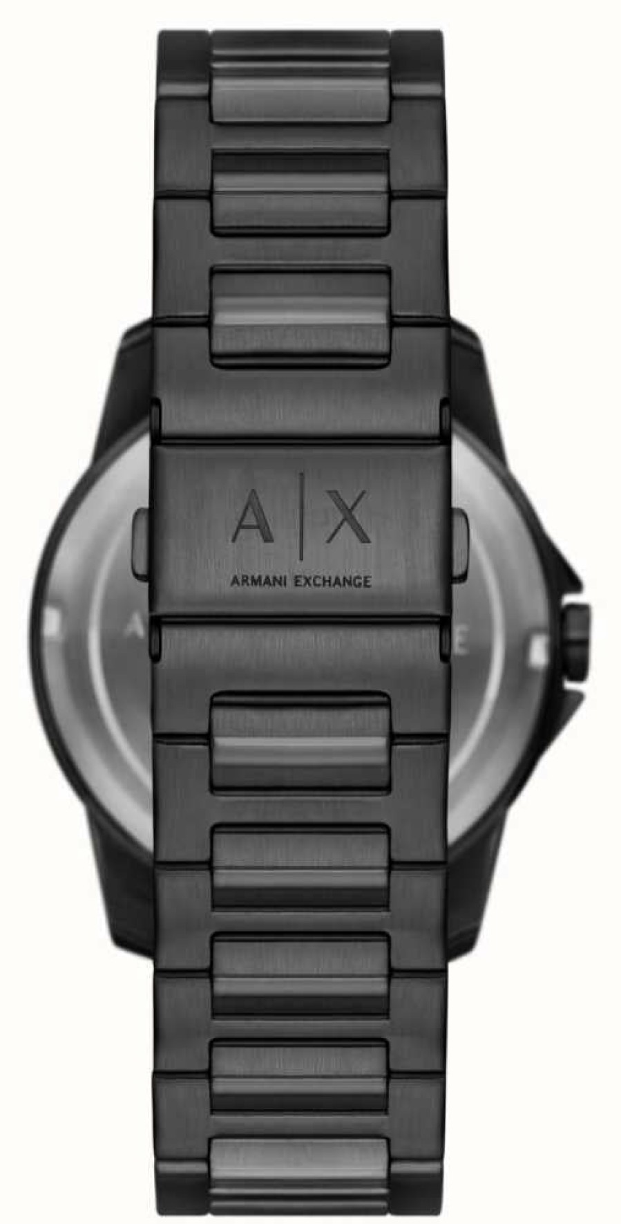 Men'S Armani Exchange | Armani Exchange Men'S | Grey Dial | Moonphase | Black Stainless Steel Bracelet